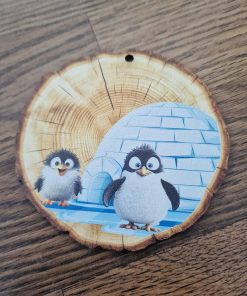 Log Slice - Penguin & Igloo