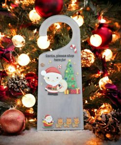 Door Hanger SLIM - Santa with tree