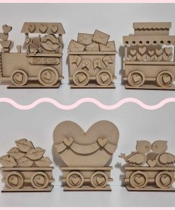 Alternative view of Train set - Valentines train