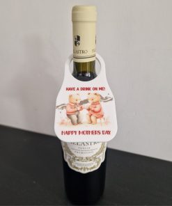 Bottle Tag - Mothers Day - Bears drinking