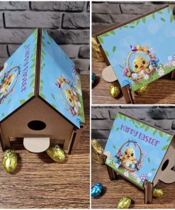 Coop Vinyl - Chick in basket with blue sky