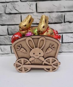 Side panel set for 3D train - Easter - bunny with egg