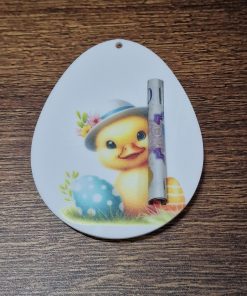 UV egg note holder with duckling
