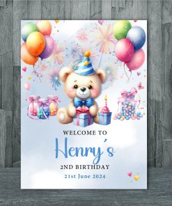 Birthday Board - Teddy bear party