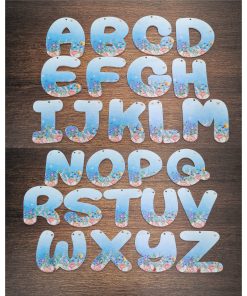 Alternative view of Letter UV printed - Floral letters on blue sky