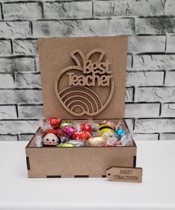 Box and lid embellishment pack - Rainbow Apple