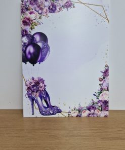 Alternative view of Birthday Board - Purple shoes