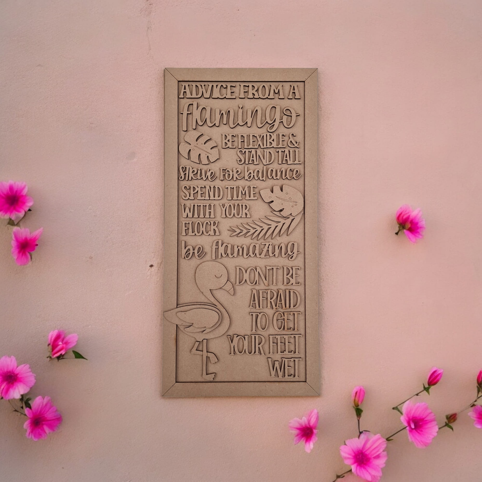 Advice from a flamingo plaque - Image 2