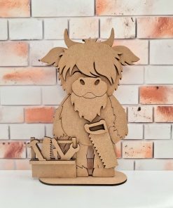 Alternative view of Standing Highland Cow - Tools