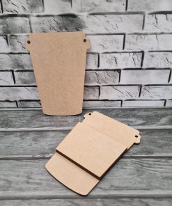 MDF cup, gift card holder - 3 piece Blank