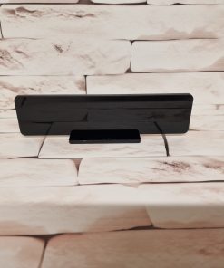 Alternative view of Reg plate Rectangle with optional stand 14x3.5cm