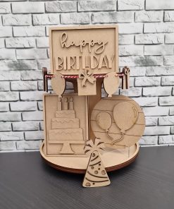 Tiered tray set - Happy Birthday
