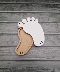 Alternative view of Money bauble - white MDF - Footprint