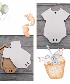 Money bauble - white MDF - Baby Vest