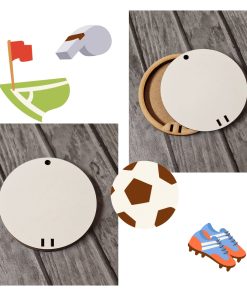 Money bauble - white MDF - Circle