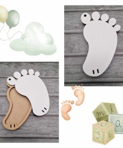Money bauble - white MDF - Footprint