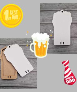 Money bauble - white MDF - Pint