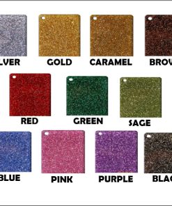 Alternative view of Glitter Acrylic plaque 30x20cm