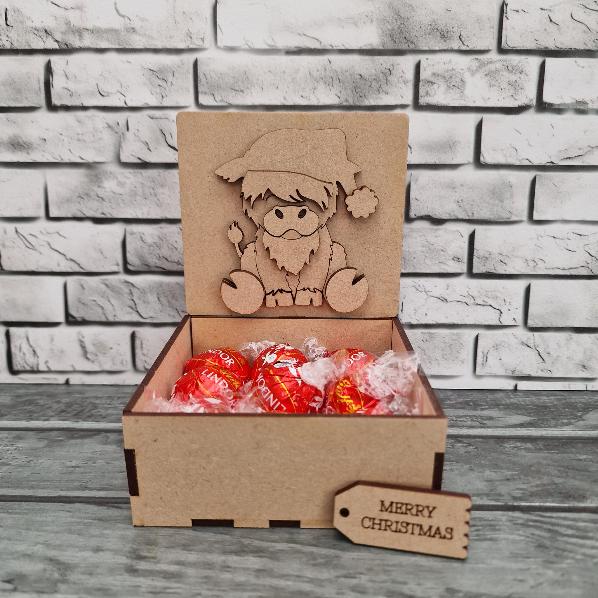 Box and lid embellishment pack - Christmas - Highland
