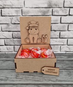 Box and lid embellishment pack - Christmas - Hippo