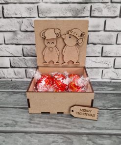 Box and lid embellishment pack - Christmas - Mouse