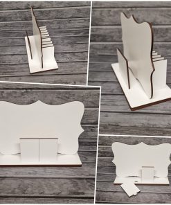 Advent countdown plaque with mini plaques - White MDF for sublimation