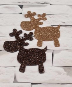 Glitter reindeer chunky
