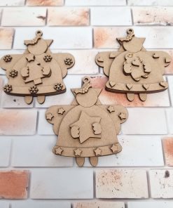 Angel trio baubles - 3 designs