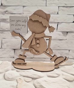 Skating Cheeky rude snowman