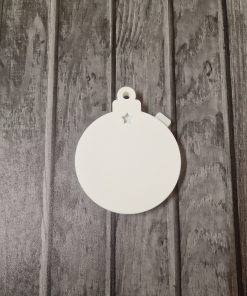 Rotating bauble blank - countdown to christmas STAR hole