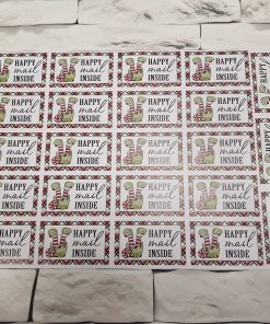 Alternative view of A4 Stickers - Happy elf mail