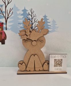Reindeer on a base with QR code