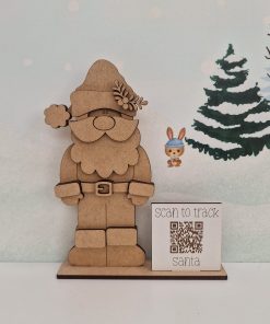 Santa on a base with QR code