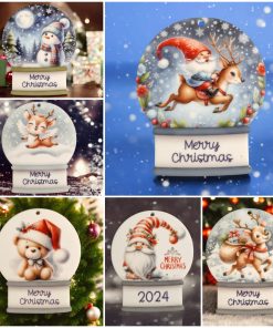 Alternative view of 18 bulk pack of blanks and sub sheet - mini snowglobes