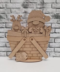 Alternative view of Crate Interchangeable - Gnome Santa with reindeer