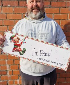 Alternative view of Banner - red green edge with boy elf