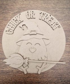 Chick or treat 23cm plaque