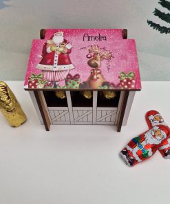 Alternative view of MINI Stable (3 reindeer) vinyl - Tall Santa