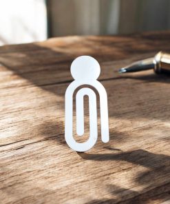 Paper clip simple circle top