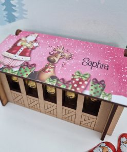 Alternative view of Stable (5 reindeer) printed VINYL - Tall Santa