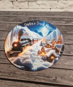 Printed Santa treat board - round - Train - Image 3