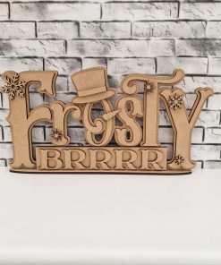 Frosty layered plaque on base