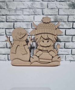 Highand with snowman on a base