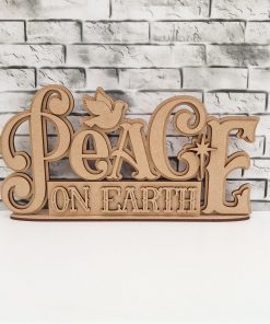 Peace on Earth layered plaque on base