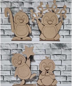 Penguin on bases - 4 designs