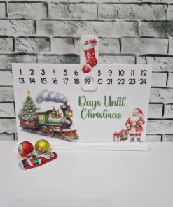 Alternative view of Sublimation sheet for slide a long countdown - Train