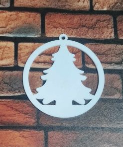 Tree in circle bauble