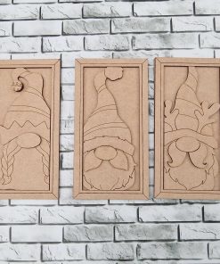 Set of 3 gnome frames
