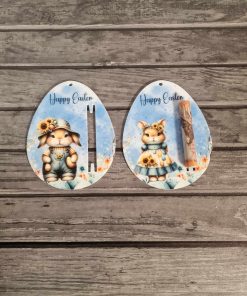 UV egg note holder - blue denim