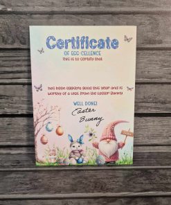 Alternative view of A5 Easter certificate foam board - Pastels